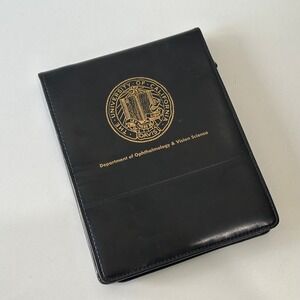 UC Davis Ophthalmology Vision Science Portfolio Zippered Notebook Pen Included